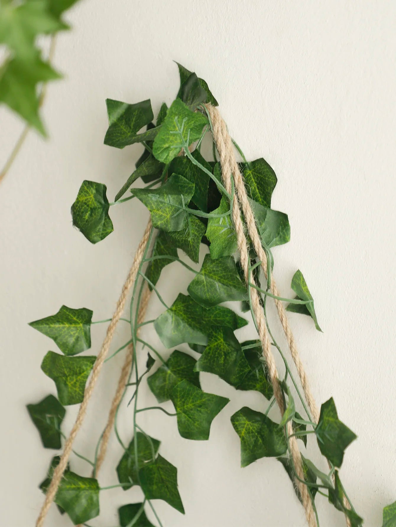 1/2pc Artificial Ivy Led-strip Floating Wall Shelf Boho Home Decoration