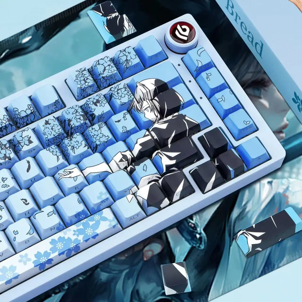129 Raven Sakura Keycap Cherry Profile Cute Anime