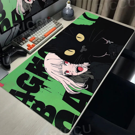 Kawaii Anime Girl Desk Mat Girlsv Mouse Pad Pc Gamer