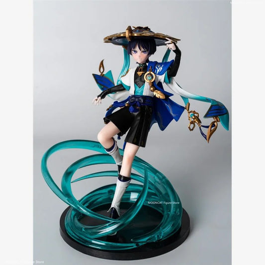 Genshin Impact Anime Figure Scaramouche Wanderer Action Figurine 24cm Pvc