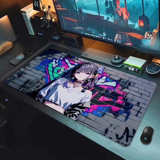 Genshin Impact Girls Graffiti  Mouse pad